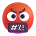 angry  red face emoji
