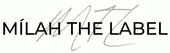 milah the label logo black