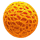 an  orange space planet