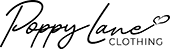 poppy lane clothing logo black