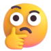 a  thinking face emoji