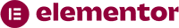 the  elementor logo in red