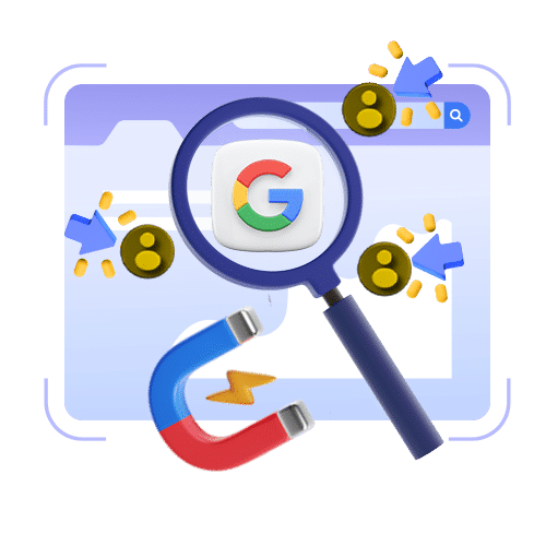 a  computer screen displaying the google logo