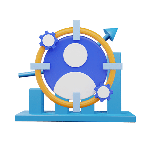 a person  icon with a target in front of them
