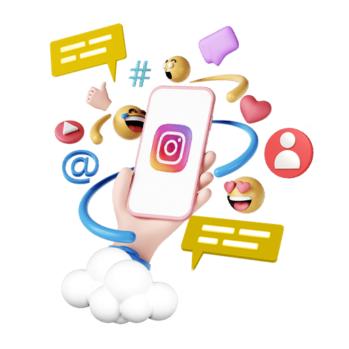 a phone  displaying the instagram logo