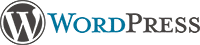 the  wordpress logo in dark colours