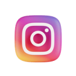 a 3d  illustration of the instagram logo