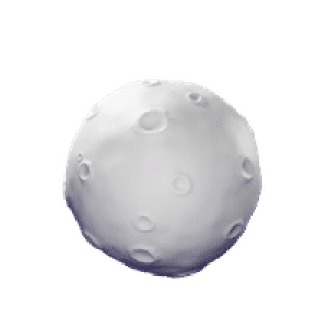 a  cartoon moon